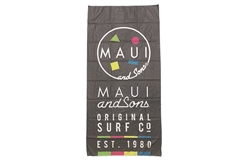 Maui&Sons Πετσέτα Θαλάσσης 180x90cm Γκρι