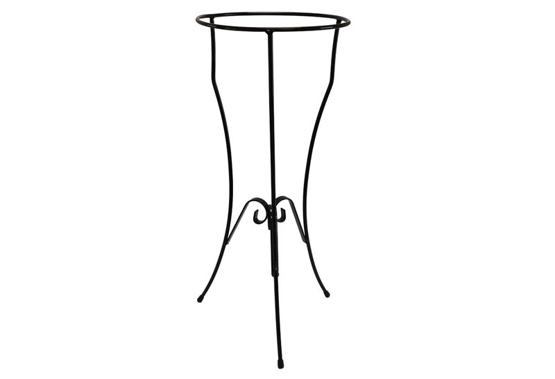Ανθοστήλη 23x68cm Μεταλλική Μαύρη