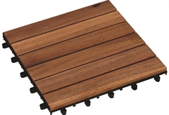 Nattera Σετ Πάτωμα Καφέ Μ30xΠ30cm 9τμχ