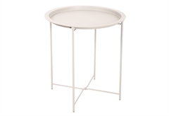 Τραπέζι Liberta Line Λευκό Φ47x50cm