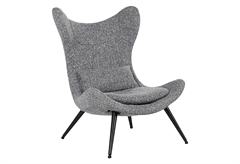 Πολυθρόνα Interium Loft M99.5xΠ78.5xY87.5cm Γκρι