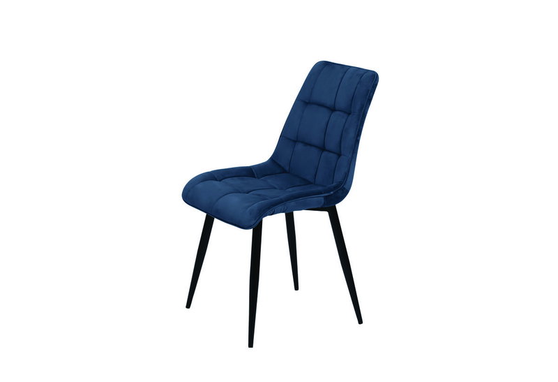 Καρέκλα Interium Velvet M60.5xΠ51xY90.5cm Μπλε