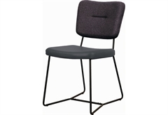 Καρέκλα Interium Bicolor 60.5x47.5x85cm Σκούρο Γκρι