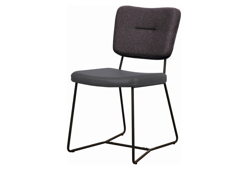 Καρέκλα Interium Bicolor M60.5xΠ47.5xY85cm Σκούρο Γκρι