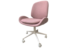 Καρέκλα Γραφείου Ermis Interium Μ57xΠ62xΥ93 Ροζ