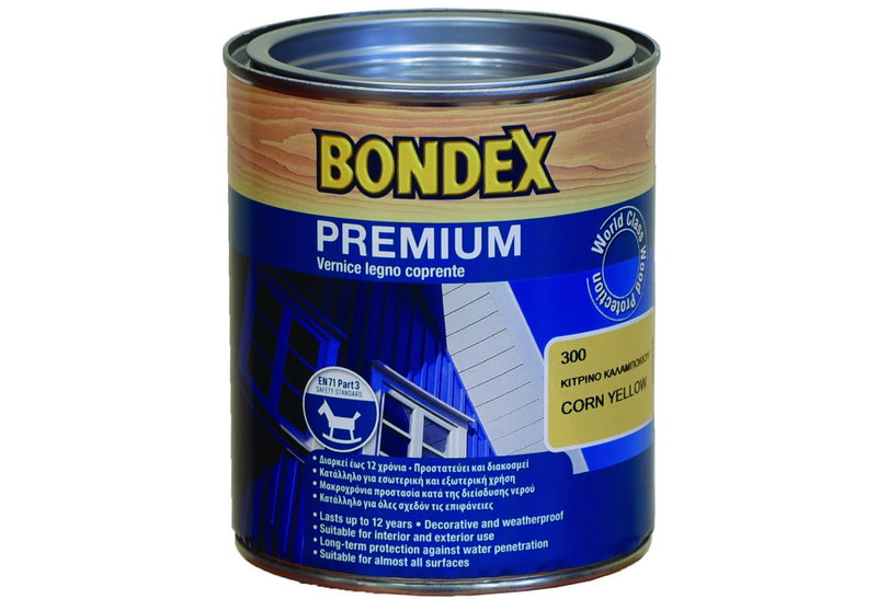 Βερνίκι Ξύλου Bondex Premium Κίτρινο 750ml