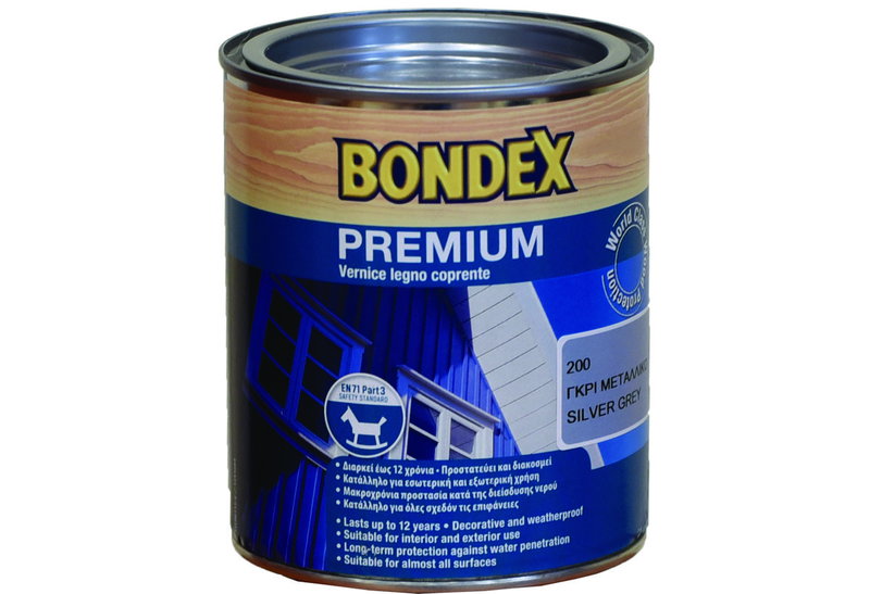 Βερνίκι Ξύλου Bondex Premium Γκρι 750ml