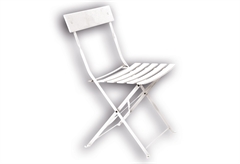 Καρέκλα Nattera Santorini Πτυσσόμενη Λευκή Μ46ΧΠ42ΧΥ81cm