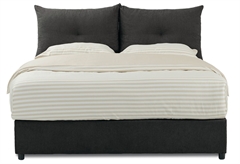 Κρεβάτι Διπλό Interium Paris Σκούρο Γκρι για Στρώμα 200x160cm