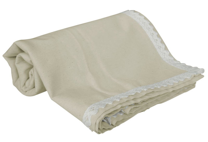 Τραπεζομάντηλο Easy Home Deco 170x170cm με Δαντέλα Λευκό