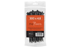 Fixers Δεματικό Καλωδίων 4.8x300mm Μαύρο 100 Τεμάχια