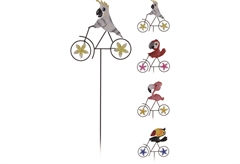 Διακοσμητικό Γλάστρας Πουλί σε Ποδήλατο σε Διάφορα Σχέδια