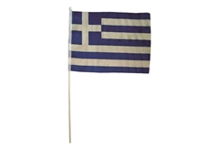 Ελληνική Σημαία Πολυεστερική με Κοντάρι