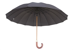 Ομπρέλα Ανδρική Μονοκοματη 63cm με Αυτόματο Μηχανισμό Μαύρη
