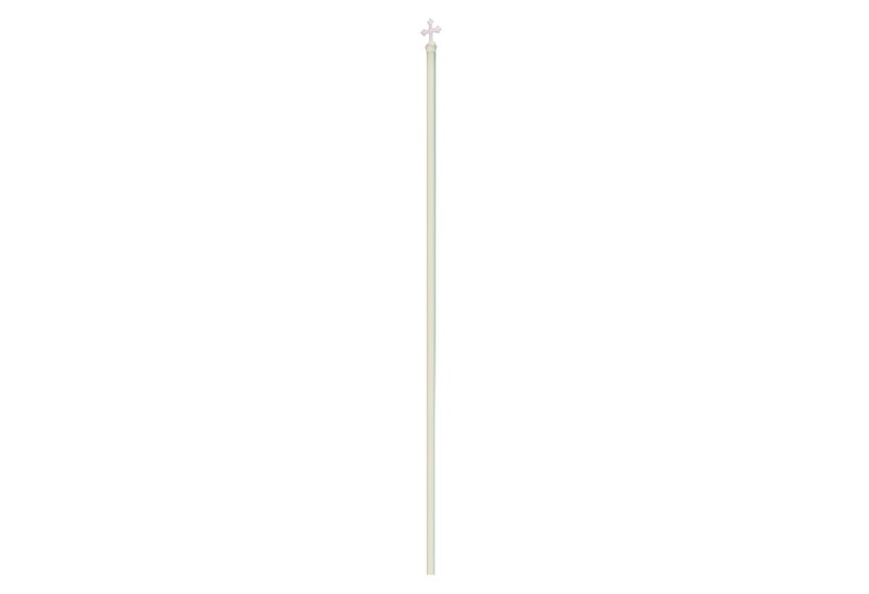 Κοντάρι με Σταυρό Φ3.5x200cm Άσπρο