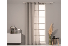 Κουρτίνα Easy Home Nova 260x140cm Γκρι/Βεραμάν με Τρουκς