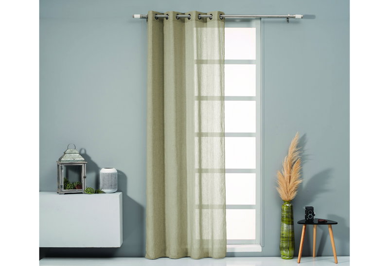 Κουρτίνα Easy Home Nova 260x140cm Μπεζ με Τρουκς