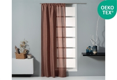 Κουρτίνα Easy Home Mira 270x140cm Καφέ με Τρέσα