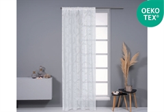 Κουρτίνα Easy Home Lyra 270x140cm Λευκή με Τρέσα