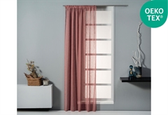 Κουρτίνα Easy Home Erela 270X140cm Σκούρο Ροζ Γάζα με Τρέσα