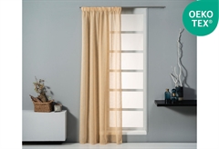 Κουρτίνα Easy Home Carina Linen 270X140cm Σκούρο Κίτρινο με Τρέσα