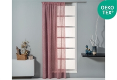 Κουρτίνα Easy Home Carina Linen 270x140cm Μπορντό με Τρέσα