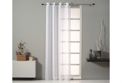 Κουρτίνα Easy Home Leo 260x140cm Λευκή με Τρουκς