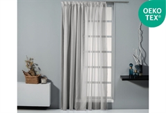 Κουρτίνα Easy Home Saggita 300X 270cm Γκρι με Τρέσα