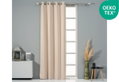 Κουρτίνα Easy Home Hamal Blackout 260x140cm Μπεζ με Τρουκς