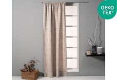 Κουρτίνα Easy Home Divina 270x140cm Μπεζ Ζακαρ με Τρέσα