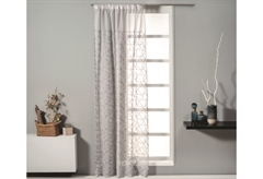 Κουρτίνα Easy Home Rosalind 270x140cm Γκρι με Τρέσα