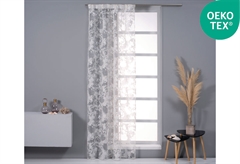 Κουρτίνα Easy Home Telesto 270x140cm Λευκό Λαδί Ντεβορέ Με Τρέσα