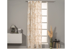 Κουρτίνα Easy Home Astra 270x140cm Μπεζ με Τρέσα