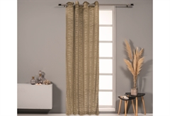 Κουρτίνα Easy Home Noelani 260x140cm Μπεζ με Τρουκς