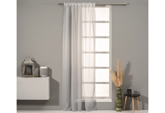 Κουρτίνα Easy Home Norma 270x140cm Γκρι Γάζα με Τρέσα
