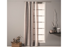 Κουρτίνα Easy Home Libra 270x140cm Γκρι Γάζα με Τρέσα