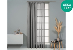 Κουρτίνα Easy Home Vega 300x270cm Γκρι Δίχτυ με Τρέσα