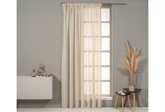 Κουρτίνα Easy Home Vega 300x270cm Μπεζ Δίχτυ με Τρέσα