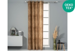 Κουρτίνα Easy Home Belmez 260x140cm Σκούρο Κίτρινο με Τρουκς