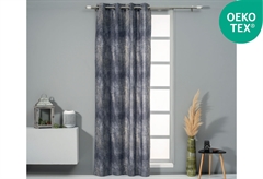 Κουρτίνα Easy Home Belmez 260x140cm Μπλε με Τρουκς