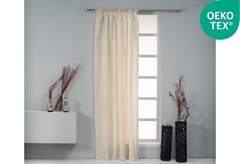 Κουρτίνα Easy Home Kiana Καραβόπανο 300X140cm Εκρού με Τρέσα