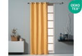Κουρτίνα Easy Home Ursa Suede 260x140cm Σκούρο Κίτρινο με Τρουκς