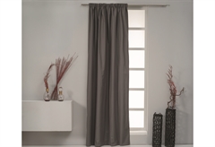Κουρτίνα Easy Home Qamal Blackout 270x140cm Σκούρο Γκρι με Τρέσα