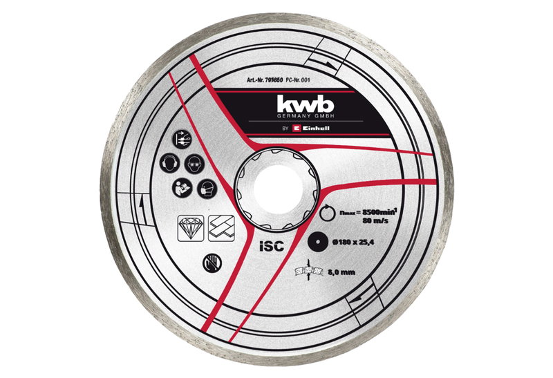 Διαμαντόδισκος KWB Φ.180mm