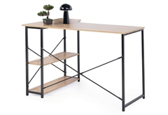 Γραφείο Liberta Edge Μ120xΠ73xΥ75cm Σονόμα/Μαύρο