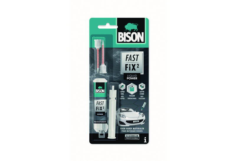 Εποξική Κόλλα Bison Fast Fix2 Liquid Power 10ml 2 Συστ. Γεν.Χρήσης