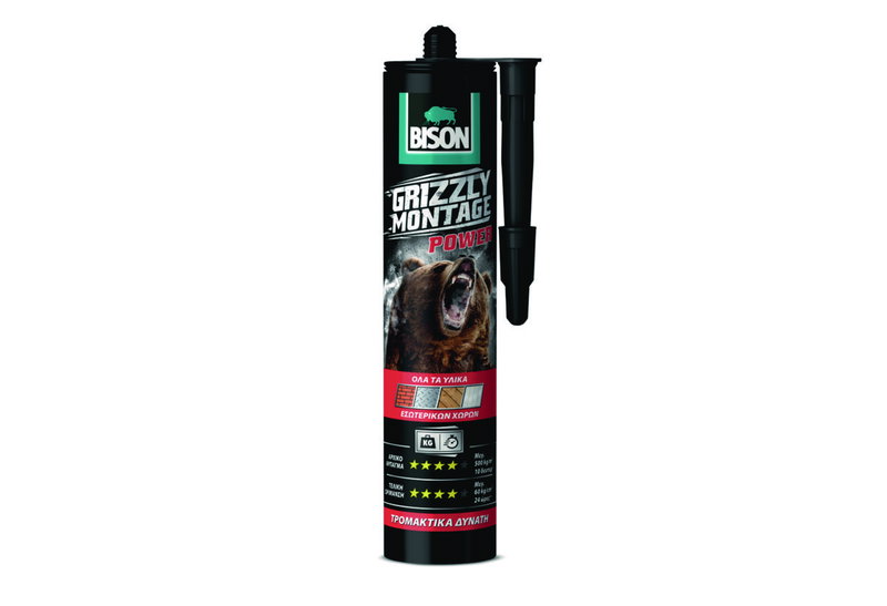 Μονταζόκολλα Bison Grizzly Montage Power 410Gr