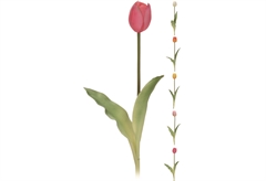 Διακοσμητικό Λουλούδι Τουλίπα 40cm σε Διάφορες Αποχρώσεις