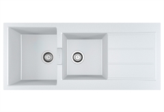 Νεροχύτης Franke Sirius 2 S2D 621 Polar White 116x50cm