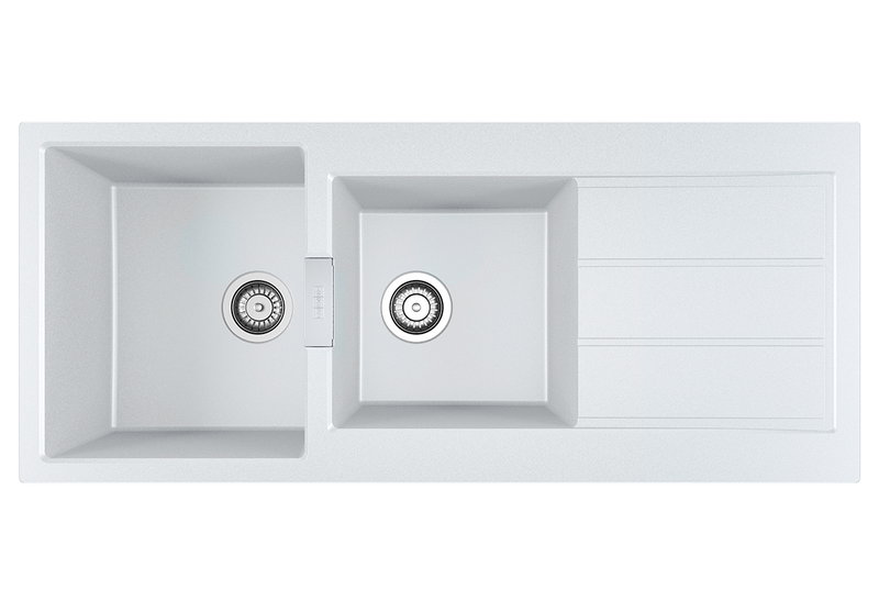 Νεροχύτης Franke Sirius 2 S2D 621 Polar White 116x50cm